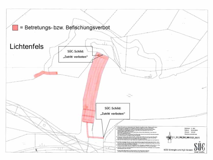 Beangeln Wehranlage Lichtenfels